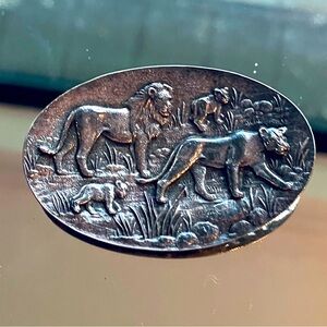 Velia Candida by Joe Calafato South African Lion Brooch